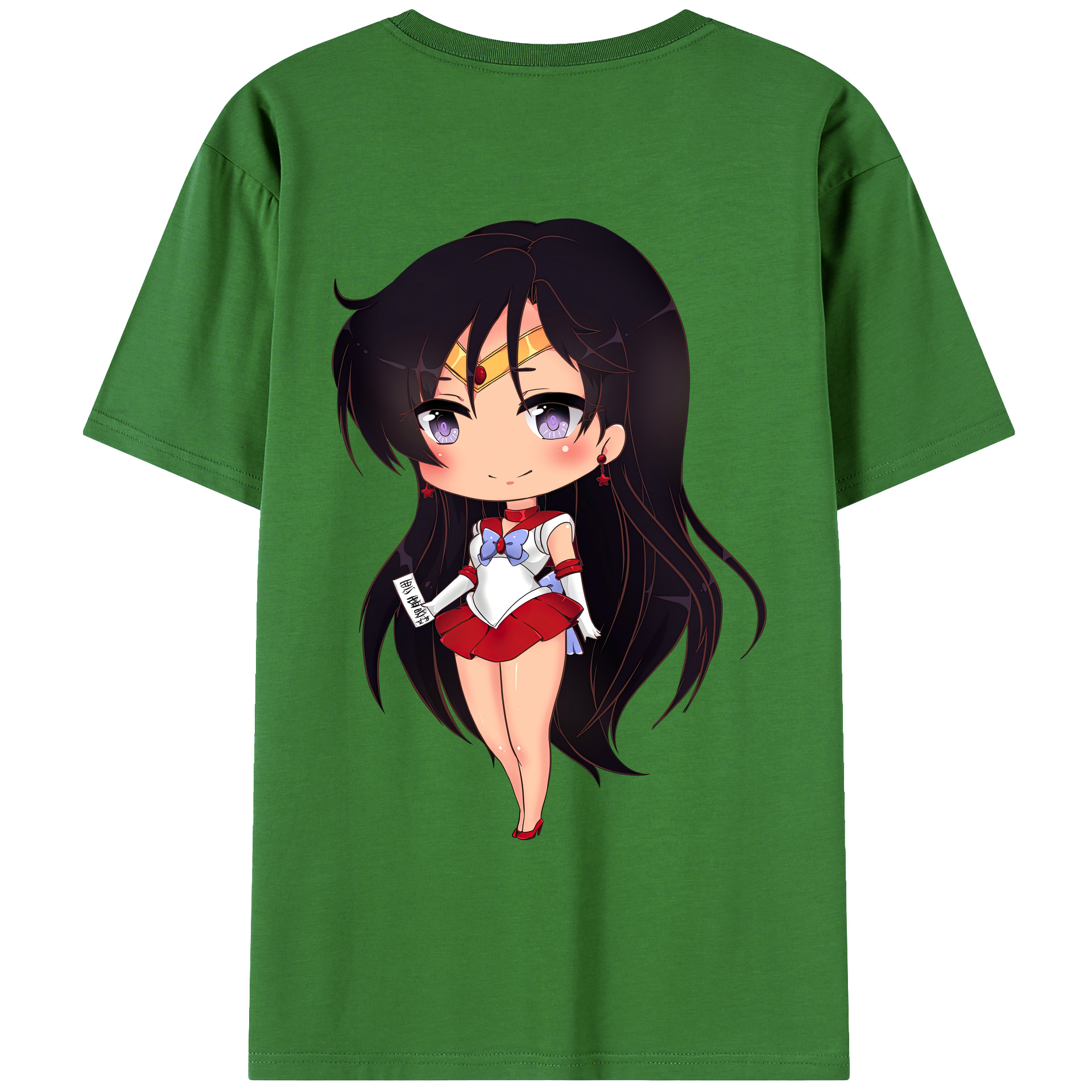 （画像用） 美少女戦士セーラームーン 火野レイ ひの レイ Sailor Moon Hino Rei （セーラーマーズ,Sailor Mars） レディース半袖Tシャツ(バックプリント)